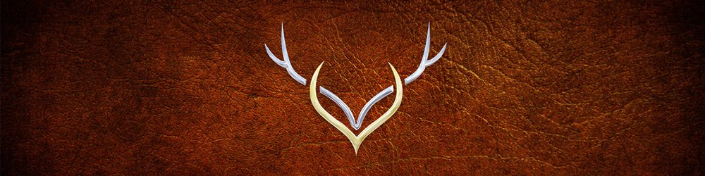 Image of the Elk Haven logo which sits on top of a rich leather texture