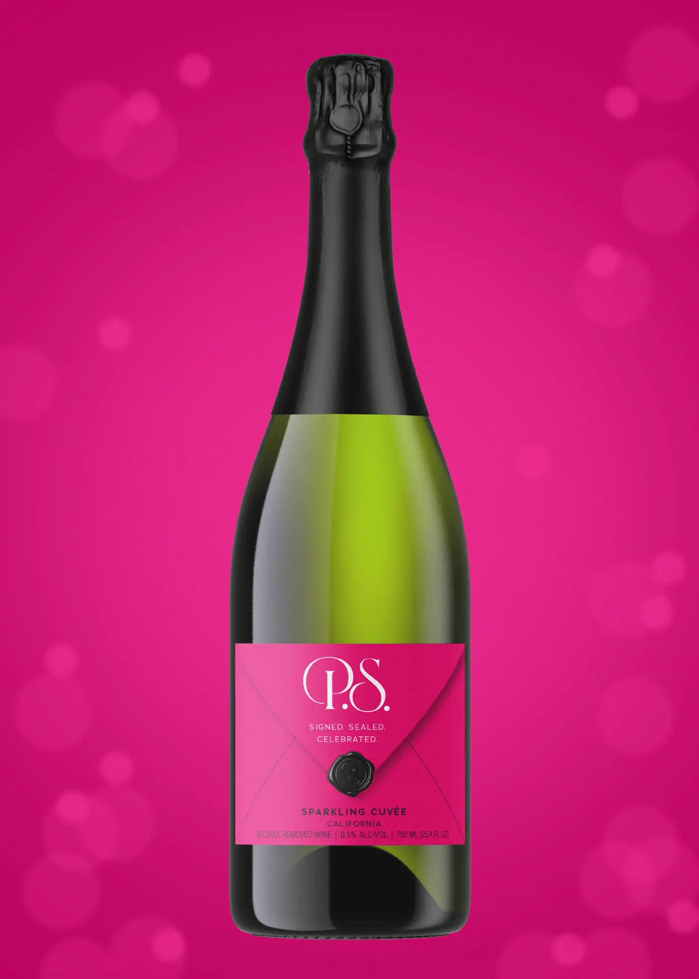 PS-Cuvee-GIF-by-Sara-Nelson-Design P.S. Cuvée wine packaging with an opening envelope label and message card